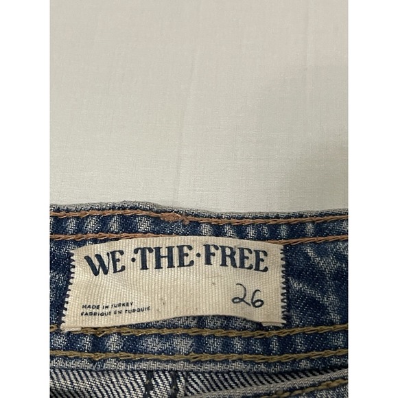 Free People Blue Wide Leg Jeans - Picture 3 of 9